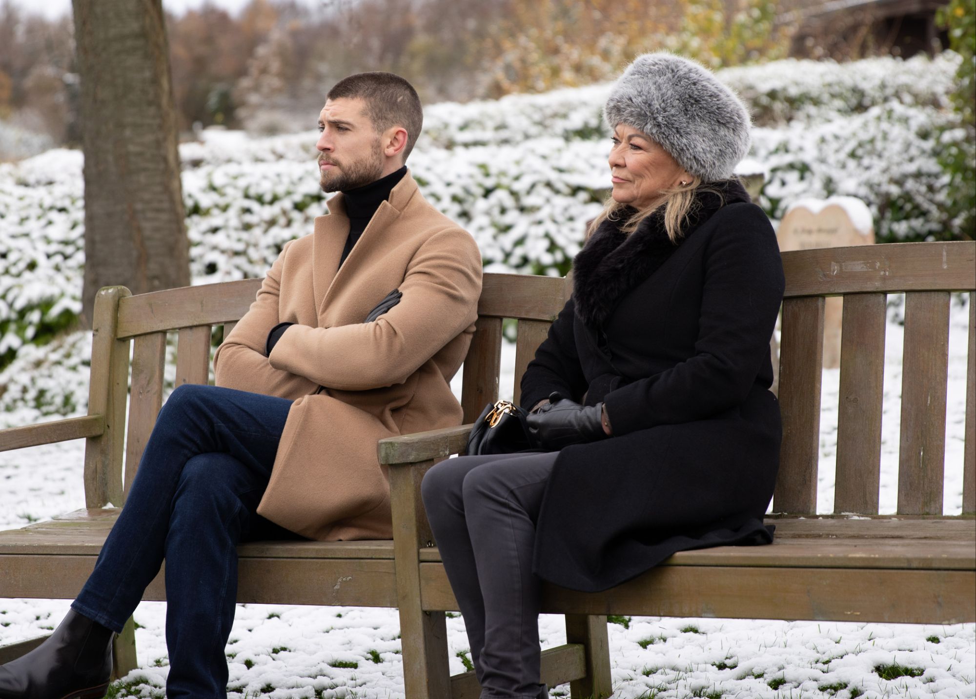 Joe played by Ned Porteous and Kim played by Claire King in Emmerdae