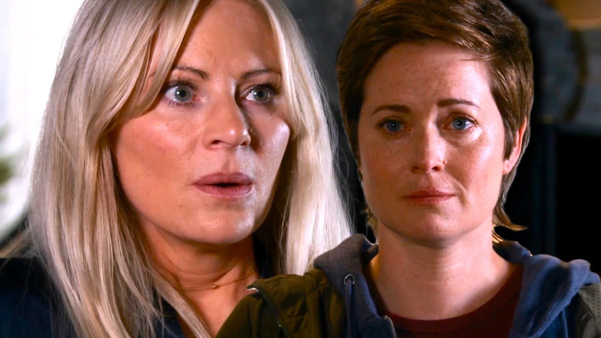 Lisa and Becky in Corrie