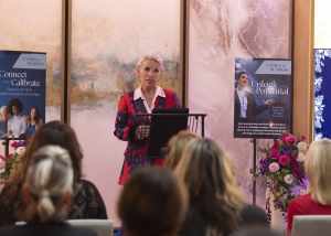 Debbie in Corrie at event