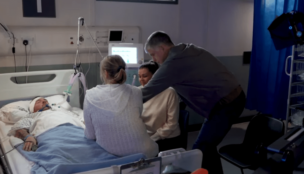 Goodbye Kelvin in funeral scenes on Rownd a Rownd