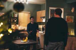 Theo and Todd in Corrie - Gareth Pierce as Todd Grimshaw and James Cartwright as Theo Silverton