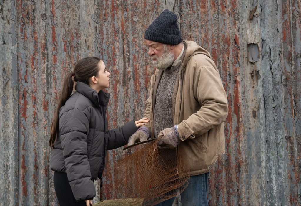 April and Bear in Emmerdale