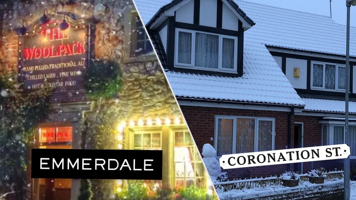 Emmerdale and Corrie - festive season guide image comp