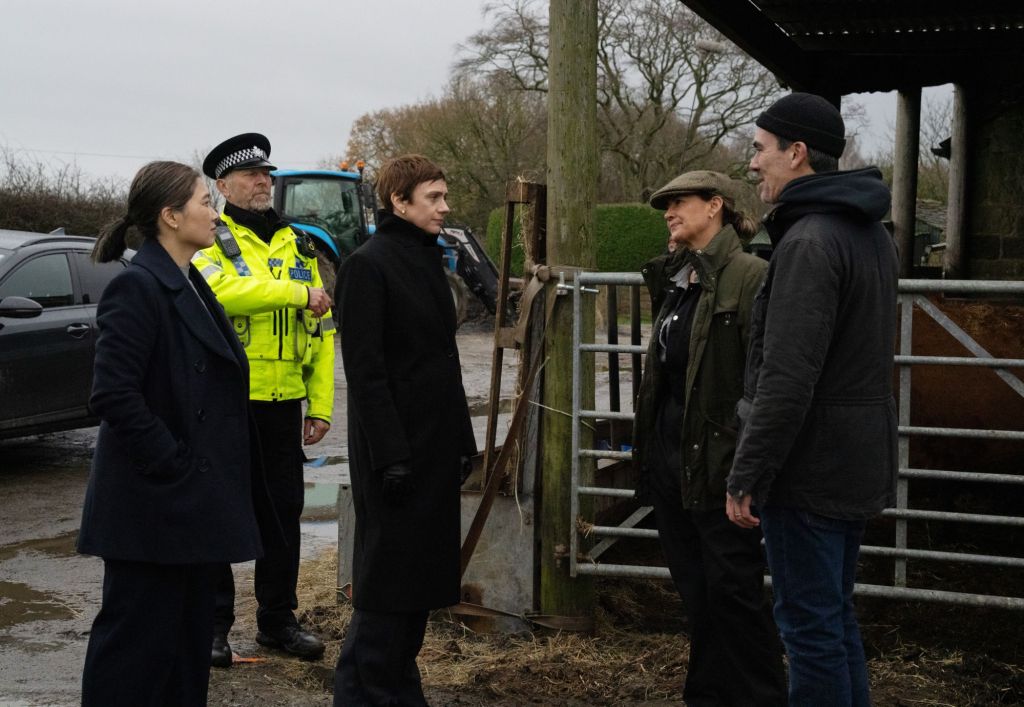 Moira, Cain and Police in Emmerdale