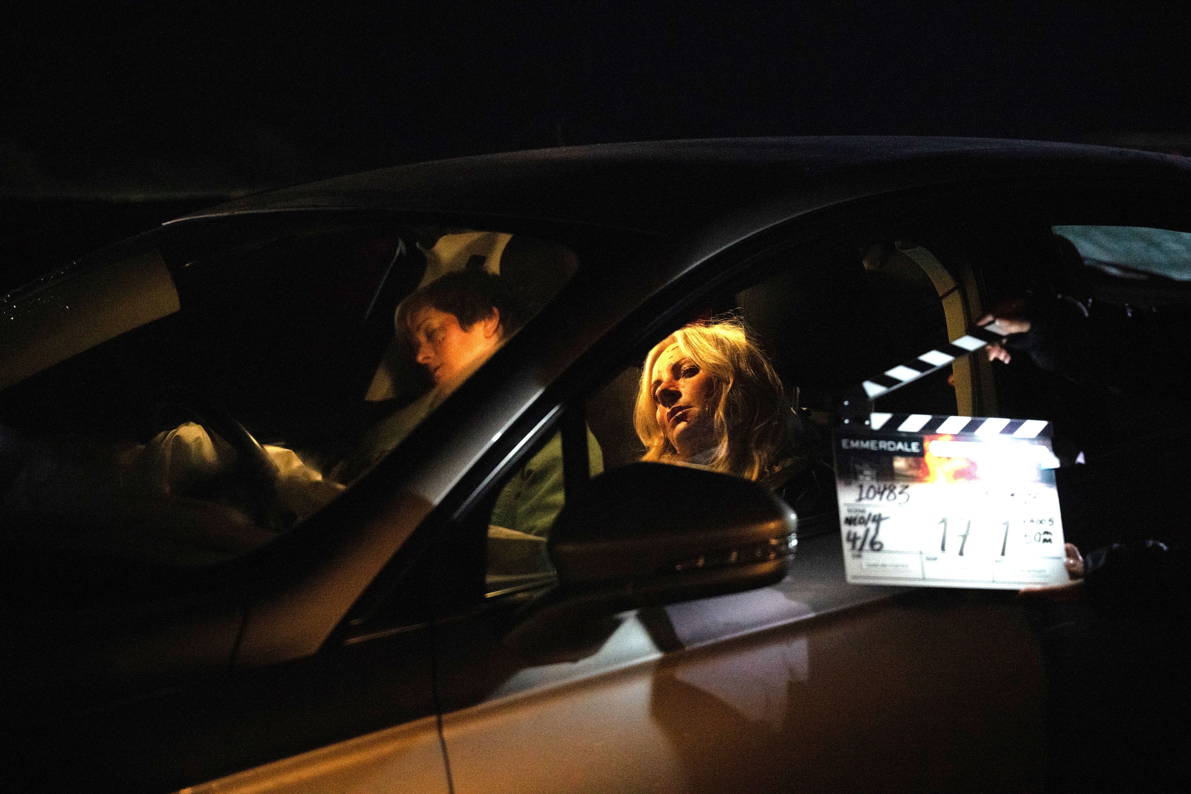 Corriedale BTS Image @ ITV Amy Cudden and Vicky Myers filming