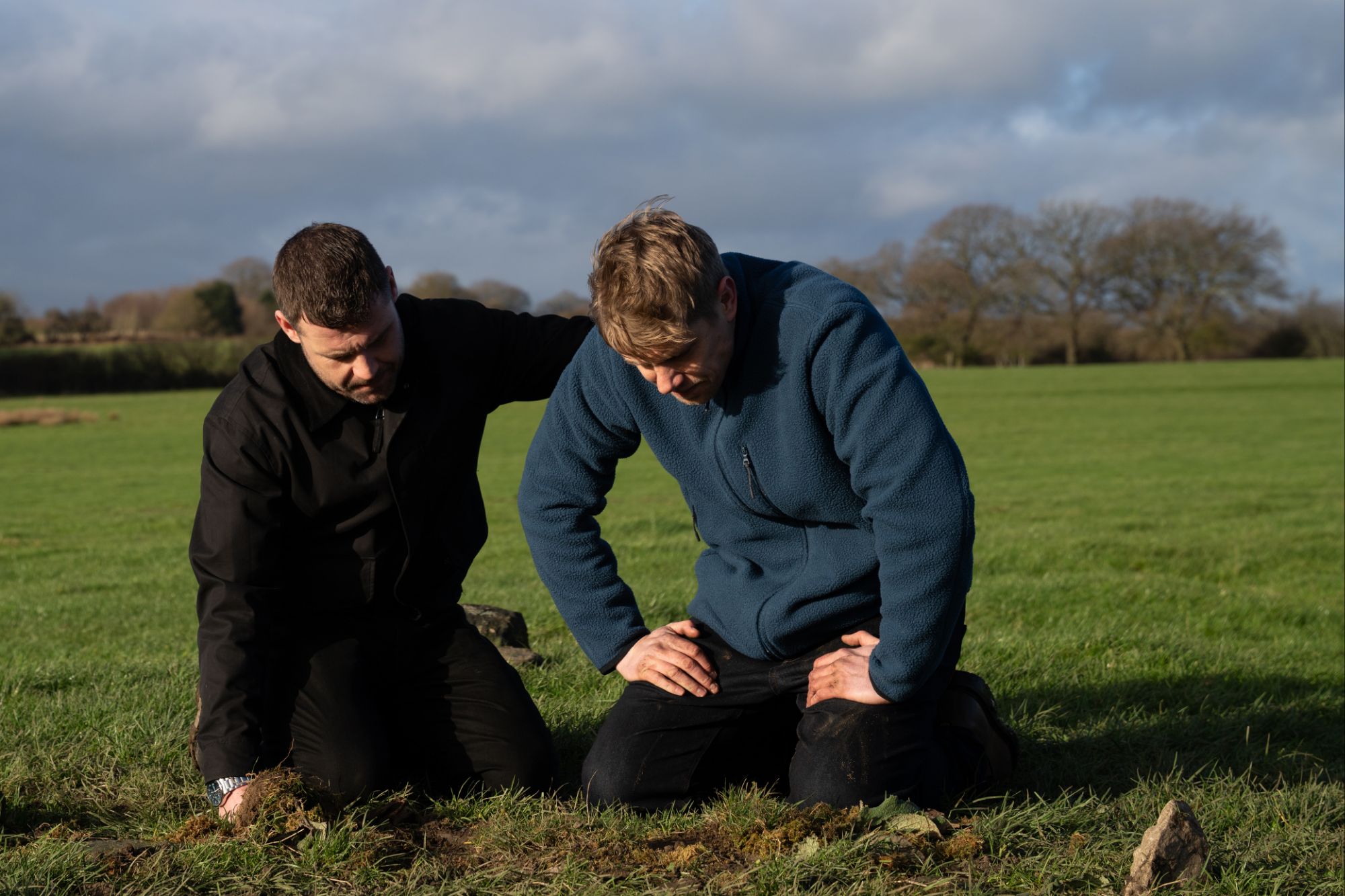 Aaron and Robert in Emmerdale