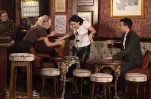 Amy, Ollie and Lauren in Corrie