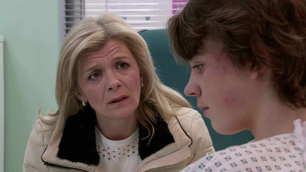 Leanne and Sam in Corrie