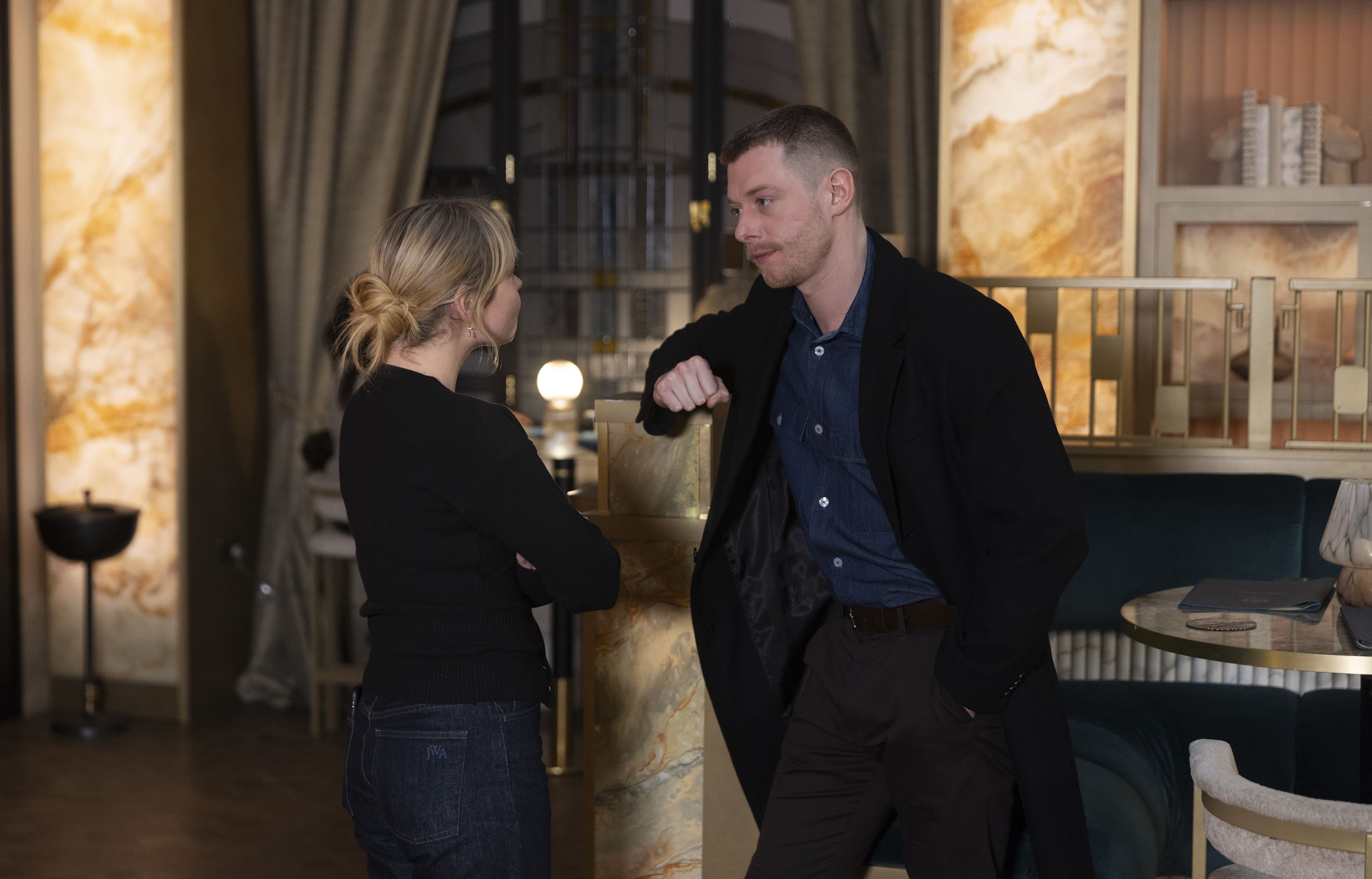 Megan and Daniel in Corrie