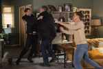 Theo, Todd and George in Corrie