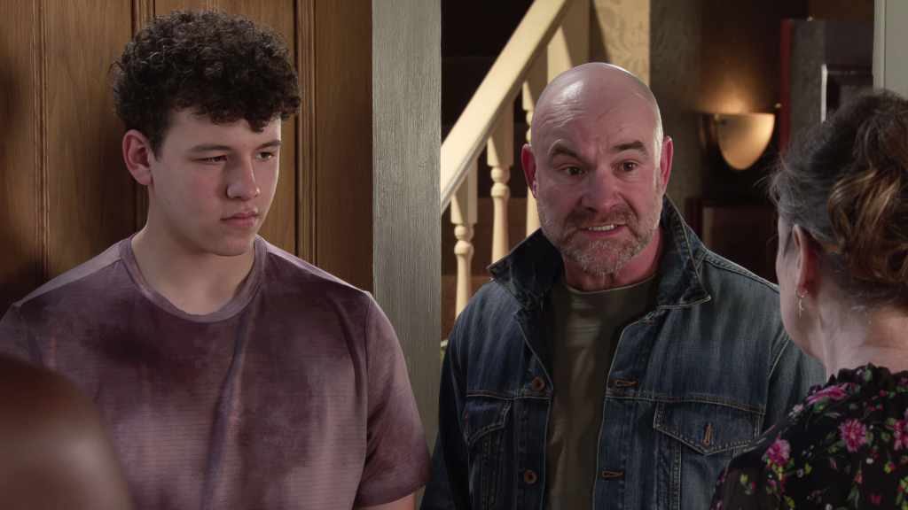 Will, Tim and Maggie in Corrie