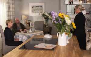 Sally and Tim in Corrie with Lisa