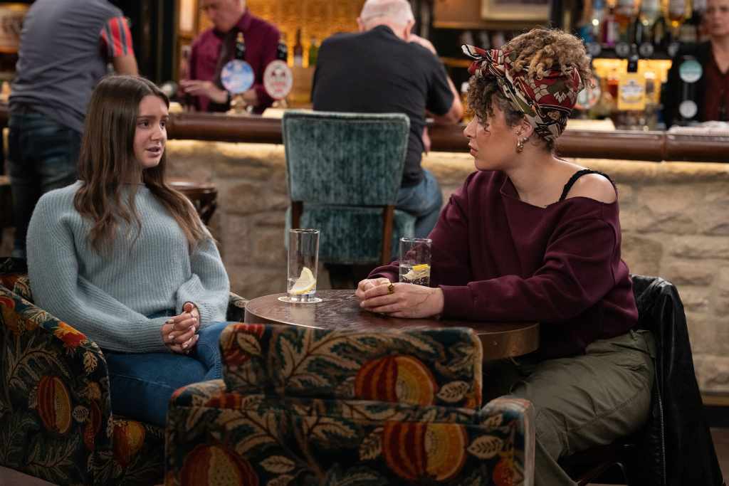 Sarah and Serena in Emmerdale