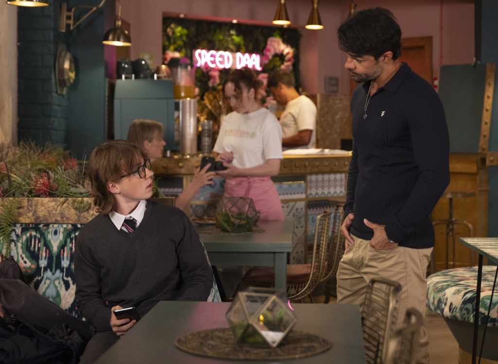 SAM AND IDRIS IN CORRIE