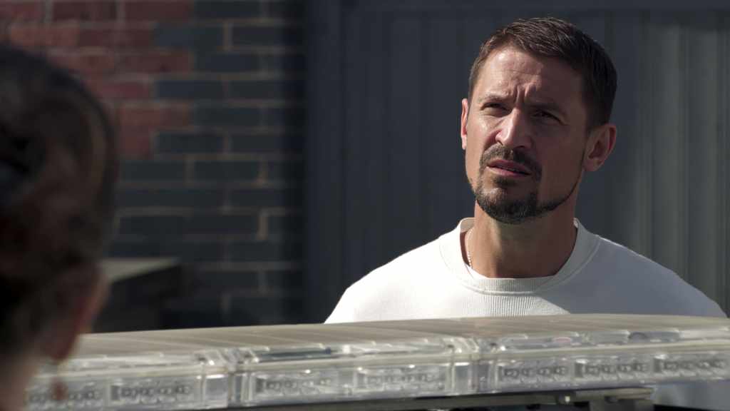 CARL AND POLICE IN CORRIE